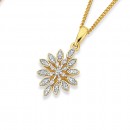 9ct-Star-Burst-Diamond-Pendant Sale