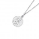 Sterling-Silver-12mm-St-Christopher-Pendant Sale