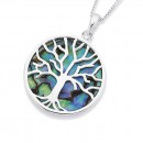 Sterling-Silver-Paua-Tree-of-Life-Pendant-24mm Sale
