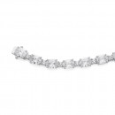 Sterling-Silver-20cm-CZ-Oval-Round-Bracelet Sale