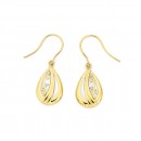 9ct-Diamond-Set-Filigree-Drop-Earrings Sale