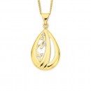 9ct-Diamond-Set-Filigree-Pendant Sale