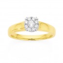 9ct-Diamond-Cluster-Ring-TDW25ct Sale