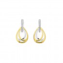 9ct-Triple-Pear-Diamond-Set-Earrings Sale