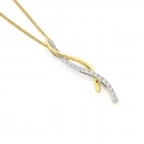 9ct-Diamond-Set-Twist-Pendant Sale