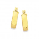 9ct-10mm-Half-Round-Hoop-Earrings Sale