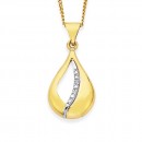 9ct-Diamond-Set-Drop-Pendant Sale