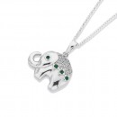 Sterling-Silver-CZ-Elephant-Pendant Sale