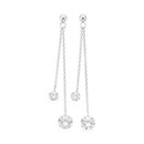 Sterling-Silver-Crystal-Chain-Drop-Earrings Sale