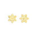 9ct-Snowflake-Studs Sale