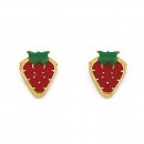 9ct-Enamel-Strawberry-Studs Sale