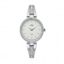 Elite-Ladies-Silver-Tone-Stone-Set-Watch Sale