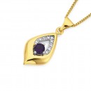 9ct-Amethyst-Diamond-Pendant Sale