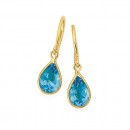 9ct-Blue-Topaz-Earrings Sale