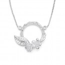 Sterling-Silver-Flowers-Leaf-Necklet Sale