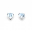 9ct-White-Gold-Aquamarine-5mm-Heart-Stud-Earrings Sale