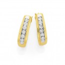 9ct-Diamond-Hoop-Earrings Sale