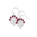 Sterling-Silver-CZ-Pohutukawa-Earrings Sale