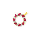 9ct-Created-Ruby-Diamond-Circle-Pendant Sale