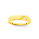 9ct-Diamond-Corner-Stripe-Ring Sale