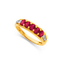 9ct-Created-Ruby-Diamond-Ring Sale