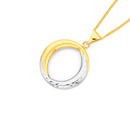 9ct-Two-Tone-Circle-Pendant Sale