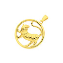 9ct-Tiger-Circle-Pendant Sale