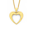 9ct-Open-Heart-Puff-Pendant Sale