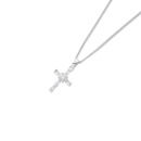 Sterling-Silver-Cubic-Zirconia-Cross-Pendant Sale