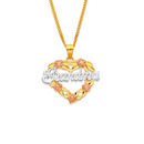 9ct-Two-Tone-Grandma-Heart-Pendant Sale