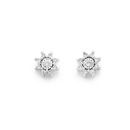 9ct-Diamond-Star-Stud-Earrings Sale