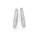 9ct-Diamond-Hoops-Total-Diamond-Weight25ct Sale