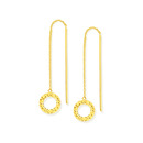 9ct-Circle-Thread-Drop-Earrings Sale