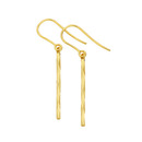 9ct-Gold-Diamond-Cut-Twist-Bar-Hook-Drop-Earrings Sale