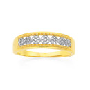 9ct-Diamond-Seven-Cluster-Band Sale