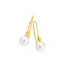 9ct-Cultured-Freshwater-Pearl-Hook-Earrings Sale