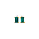 9ct-Created-Emerald-Diamond-Studs Sale