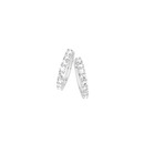 Silver-CZ-Claw-Set-Hoop-Earrings Sale