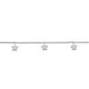 Sterling-Silver-Cubic-Zirconia-3-Stars-Fine-Bracelet Sale