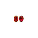 9ct-Created-Ruby-Stud-Earrings Sale