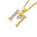 9ct-Diamond-Initial-M-Pendant Sale