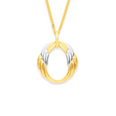 9ct-Two-Tone-Angel-Wings-Pendant Sale