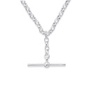 Sterling-Silver-45cm-Oval-Belcher-Chain-with-T-Bar-Fob Sale