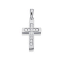Sterling-Silver-Cubic-Zirconia-Mini-Cross-Pendant Sale