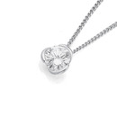 Sterling-Silver-Cubic-Zirconia-Twist-Design-Pendant Sale