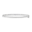 Sterling-Silver-Claw-Cubic-Zirconia-Bangle Sale