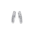 9ct-White-Gold-Diamond-Huggies Sale
