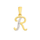 9ct-Diamond-Initial-R-Pendant Sale