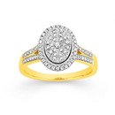 9ct-Diamond-Oval-Ring Sale