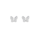 Sterling-Silver-Cubic-Zirconia-Mini-Butterfly-Stud-Earrings Sale